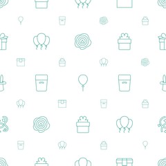 surprise icons pattern seamless white background