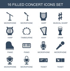 16 concert icons
