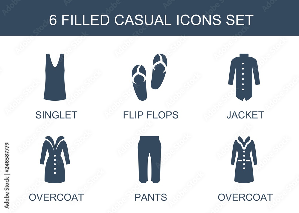 Poster 6 casual icons