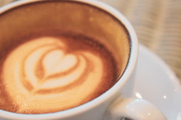 latte art of coffee