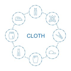8 cloth icons