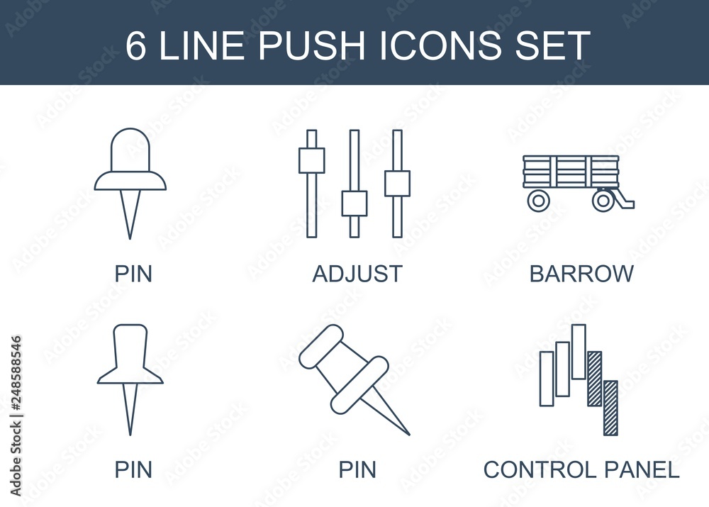 Poster 6 push icons