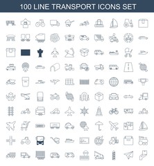 100 transport icons