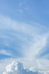 Fototapeta na wymiar cloud above blue sky