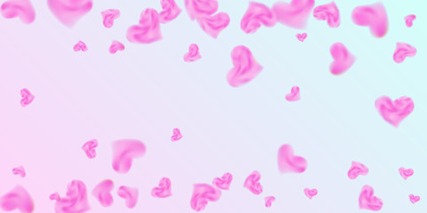 Hearts of confetti for valentines day