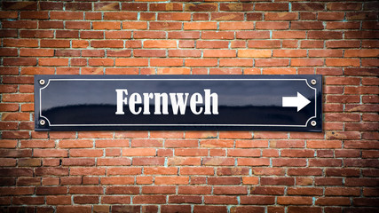 Fototapeta premium Schild 404 - Fernweh