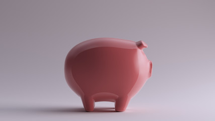 Pink Piggy Bank Right