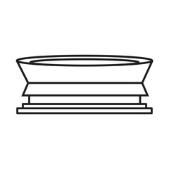 Abstract Cartoon stadium