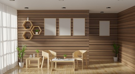 Modern livingroom interior design ,3d rendering