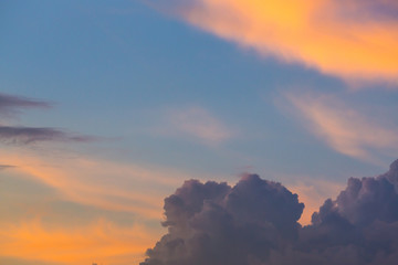 colorful twilight dusk sky