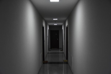 modern hallway in modern building