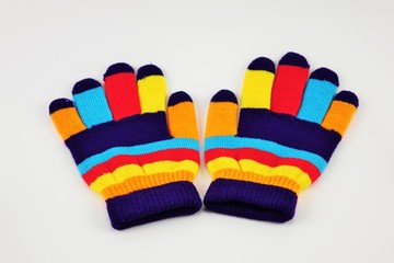 colorful socks isolated on white background