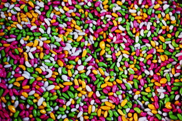 Abstract colourful food sweet background pattern