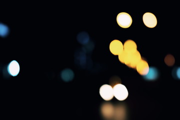 Light spots on black background