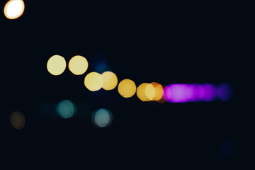 Light spots on black background