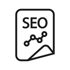 seo document. minimal thin line web icon. simple vector illustration outline. concept for infographic, website or app.