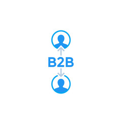 b2b vector business icon