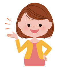 妊婦さん　笑顔　説明