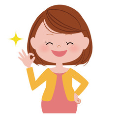 妊婦さん　笑顔