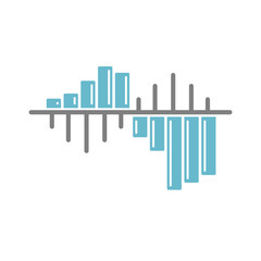 Equalizer icon on white background for graphic and web design, Modern simple vector sign. Internet concept. Trendy symbol for website design web button or mobile app