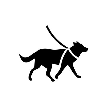 Guide Dog Icon, Sign Or Logo