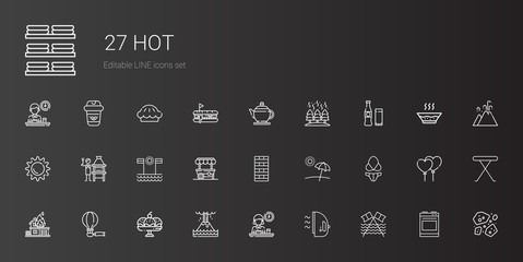 hot icons set