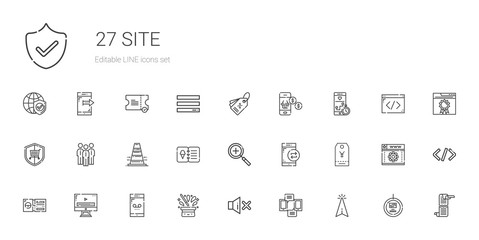 site icons set