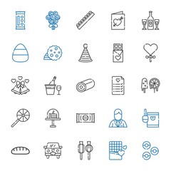 cake icons set