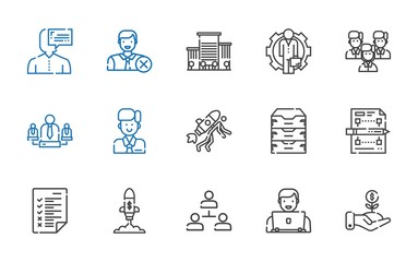management icons set