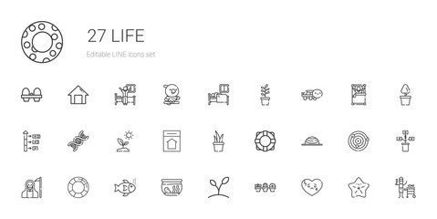 life icons set