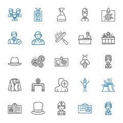 worker icons set
