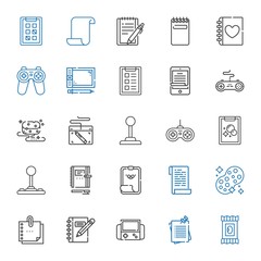 pad icons set