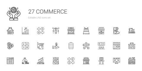 commerce icons set