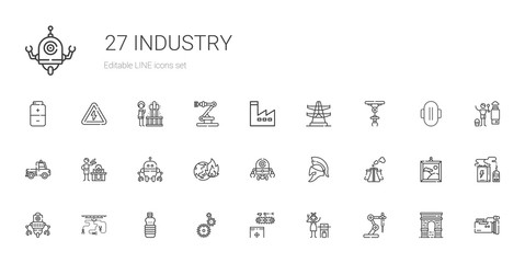 industry icons set