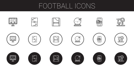 football icons set