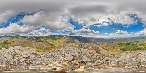 Panoramic landscape view from the mountain Kurocha