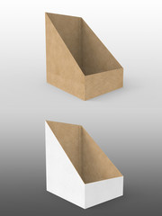 Counter Display Shelf Box 3D Render