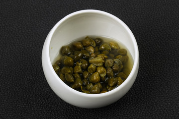 Capers in the bowl