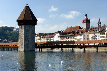 Kapellbr&uuml;cke in Luzern, Switzerland
