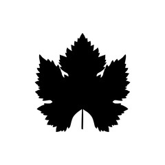 Leaf flat icon, Tree silhouette leaves