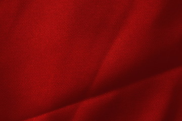 Red fabric cloth texture background.