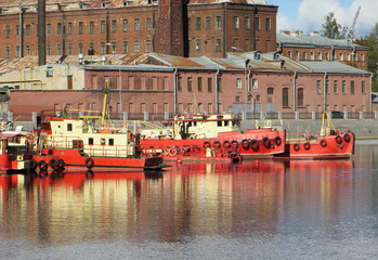 boats in the harbor