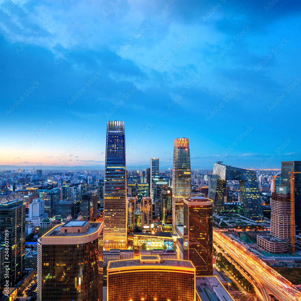 Canvas Prints aerial view of beijing