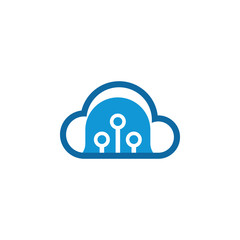 Cloud logo vector