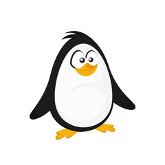 Vector cartoon penguin