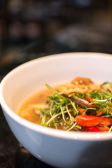 Asian noodles in Hong Kong