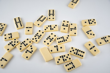 domino  on white background