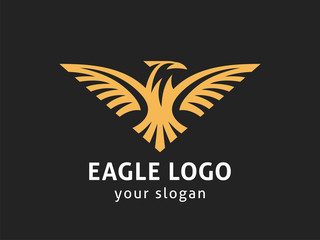 Obraz premium Eagle logo template. Vector format, available for editing.
