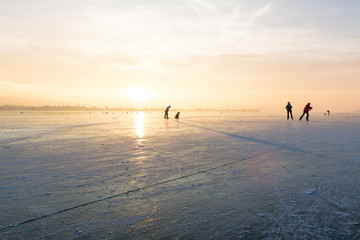 Eislaufen auf dem Bodensee