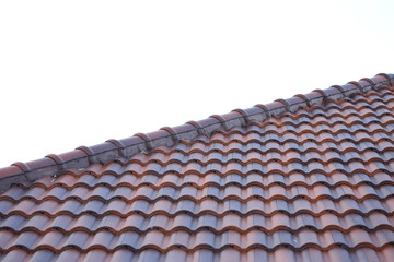 roof tile layer covered on top residential building